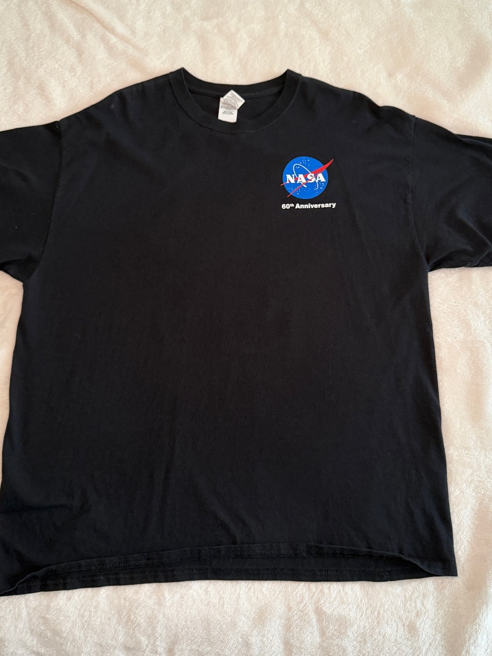 NASA 60th Anniversary Black Short Sleeve Tee XL